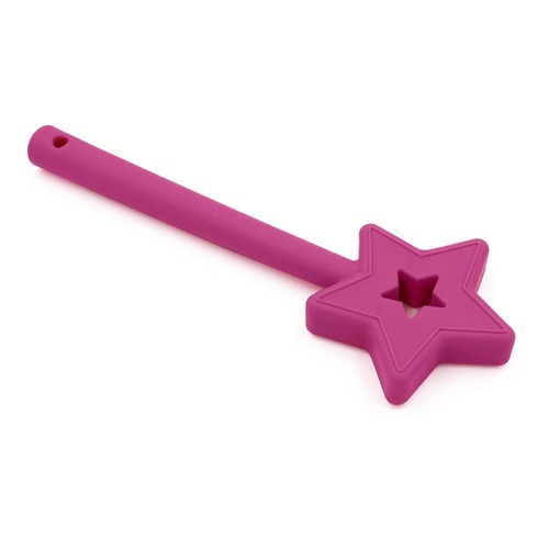 Fairy Princess Star Wand Chewy - Soft Magenta