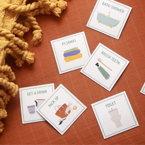 Magnetic Routine Cards and Visual Schedule for Kids