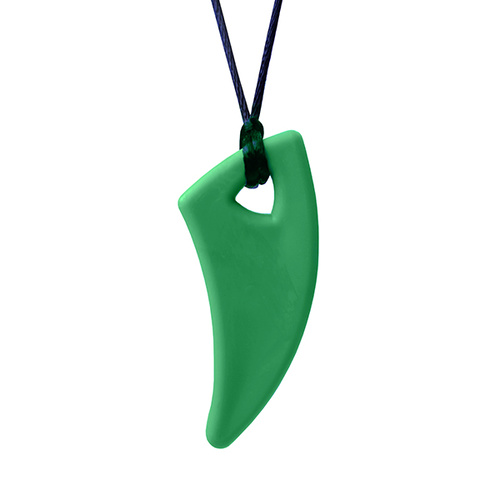 Saber Tooth Chew Necklace - XXT Dark Green